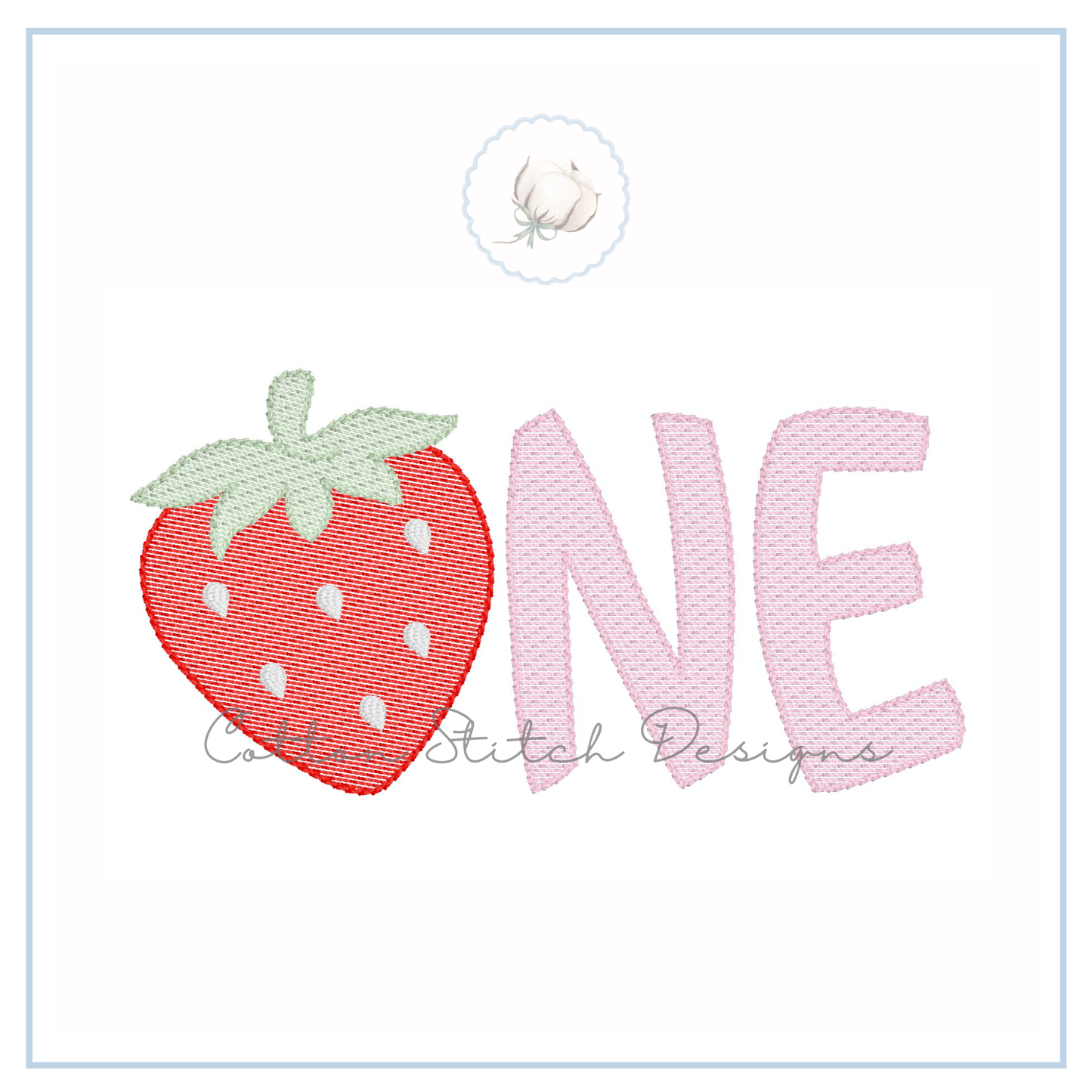 Berry Sweet Birthday Embroidery Design