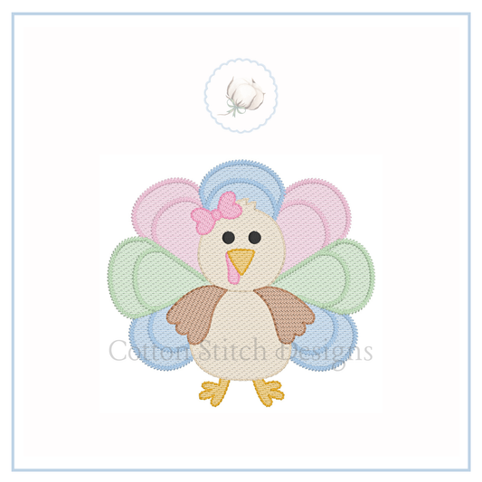 Turkey Girl Sketch Embroidery Design