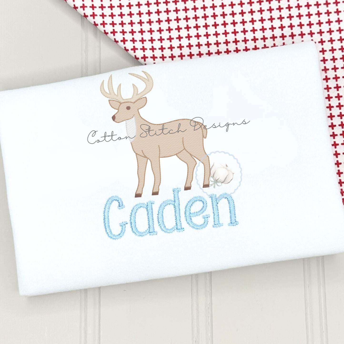 Buck Deer Sketch Stitch Embroidery Design