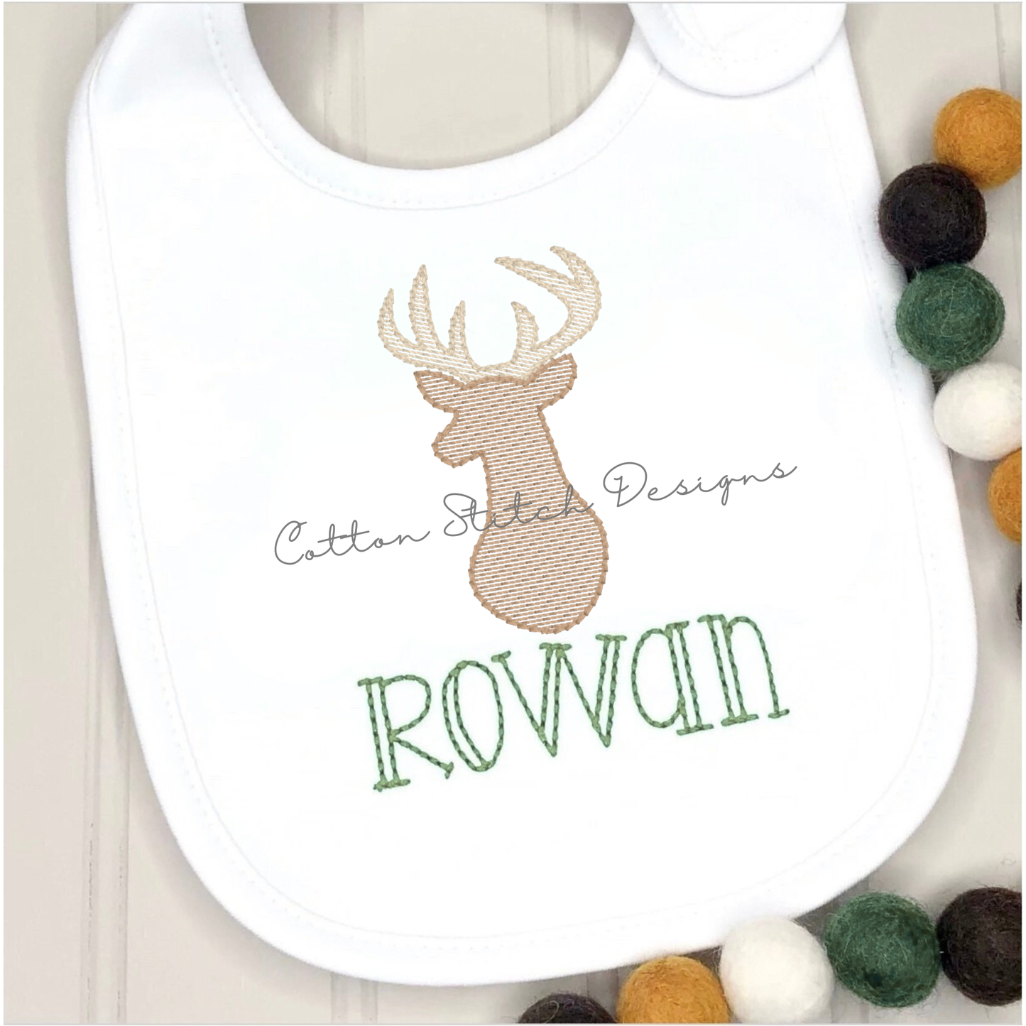 Mini Deer Sketch Embroidery Design