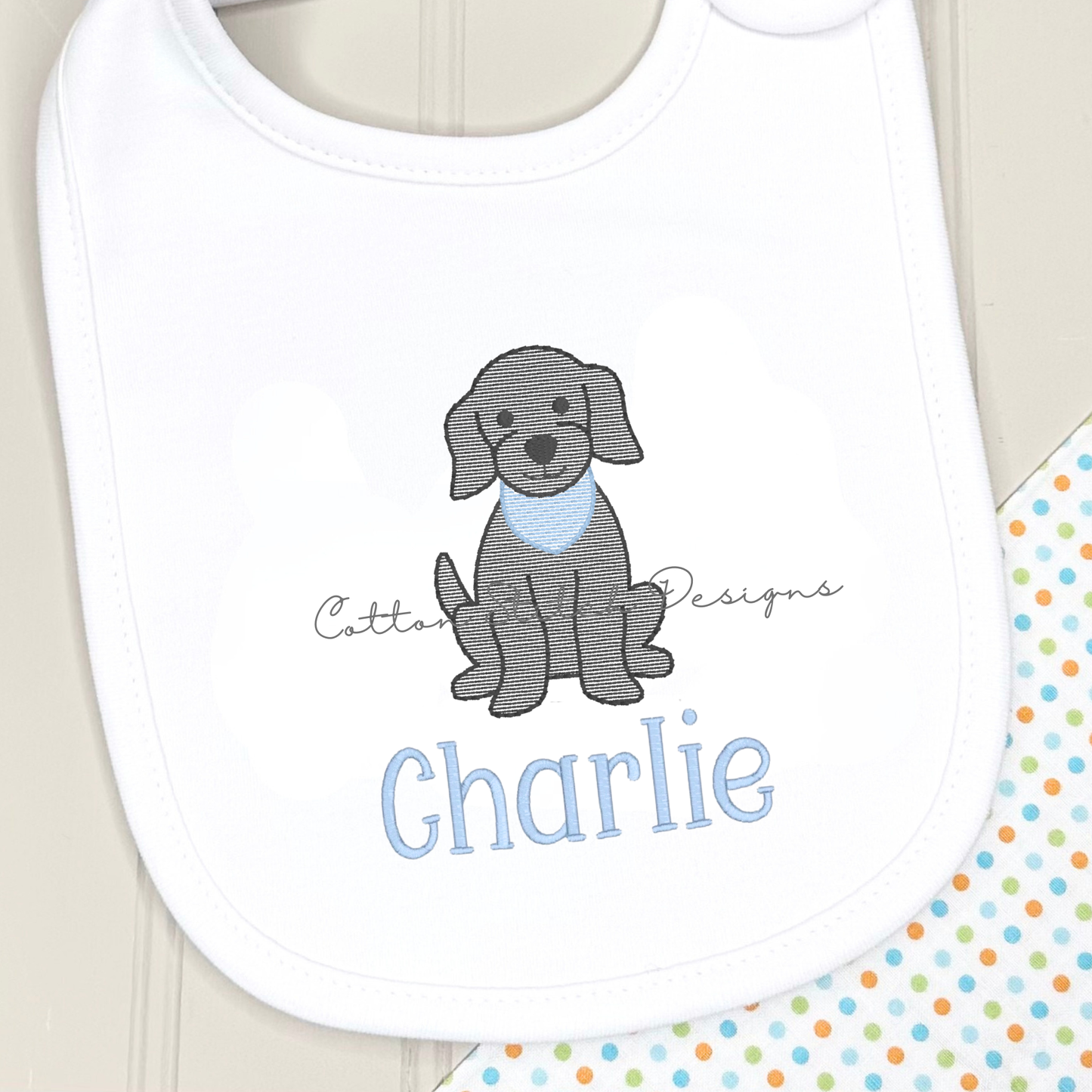 Mini Puppy Sketch Embroidery Design