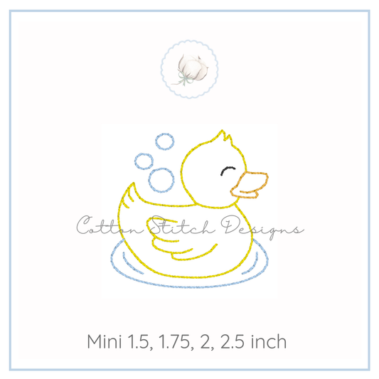 Mini Baby Duck Embroidery Design