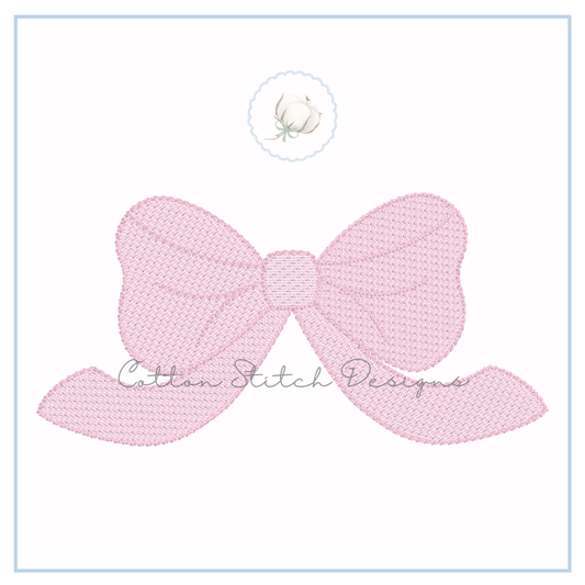 Classic Bow Embroidery Design