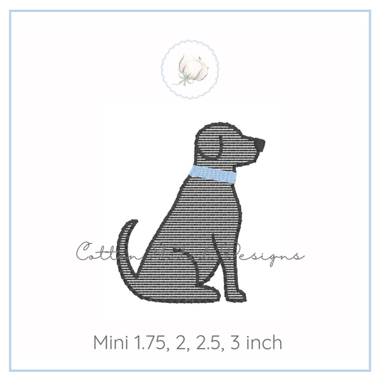 Mini Dog Embroidery Design