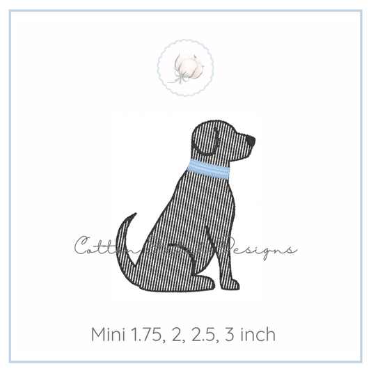 Mini Dog Embroidery Design