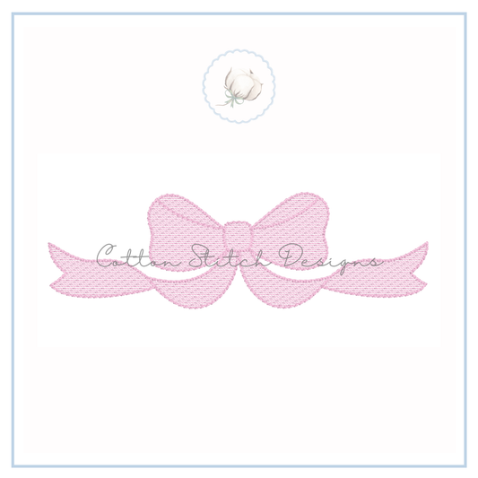 Elegant Bow Embroidery Design