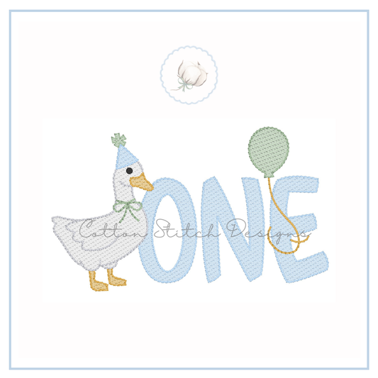 One Silly Goose Embroidery Design