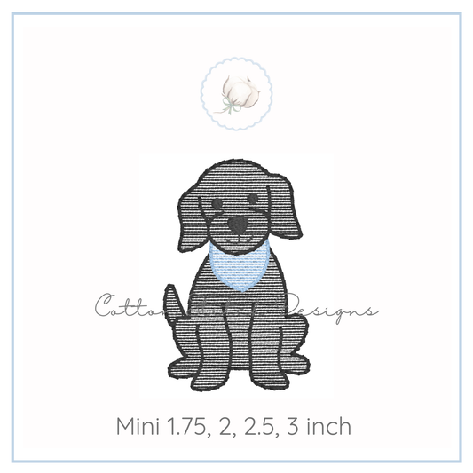 Mini Puppy Embroidery Design
