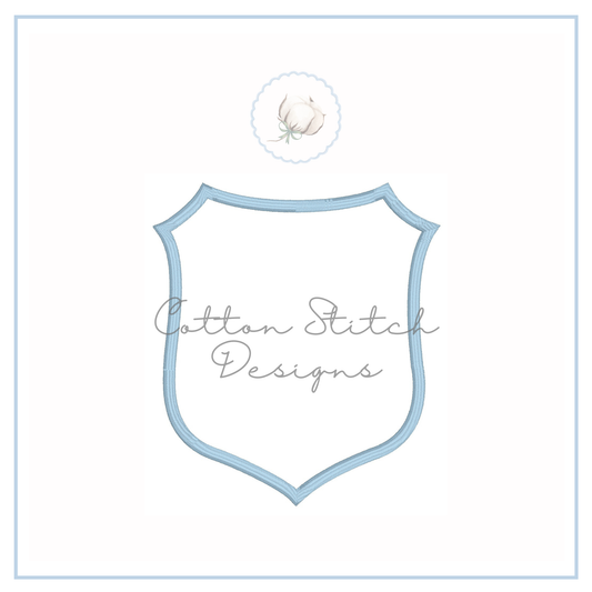 Monogram Crest Embroidery Design