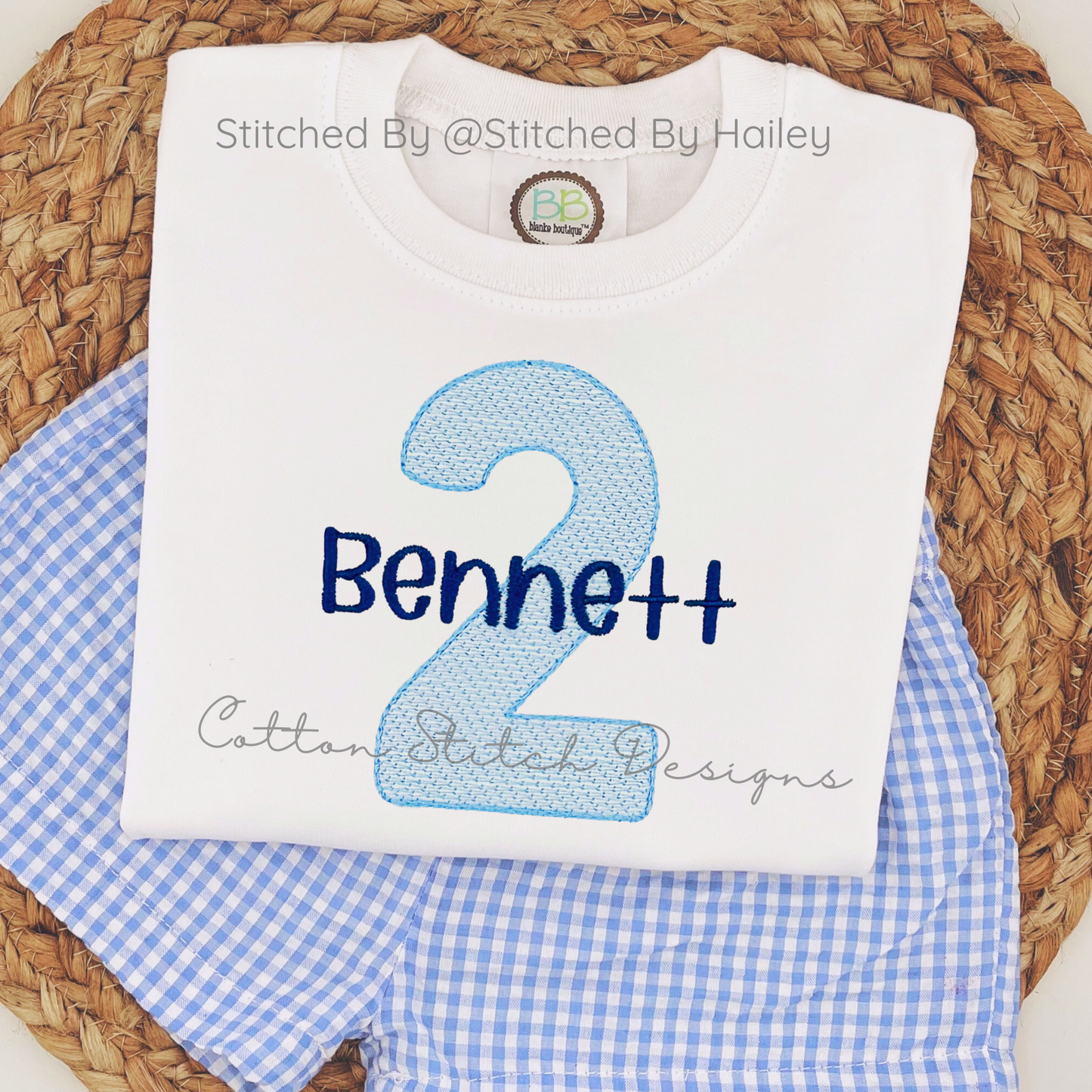 Birthday Number Set Sketch Stitch Machine Embroidery Design 0-9