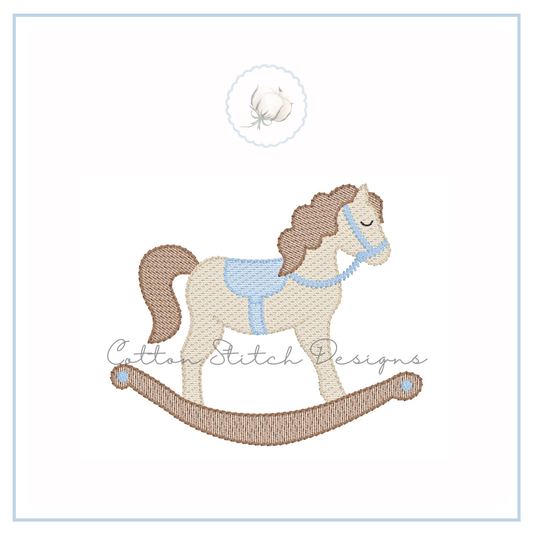 Rocking Horse Embroidery Design