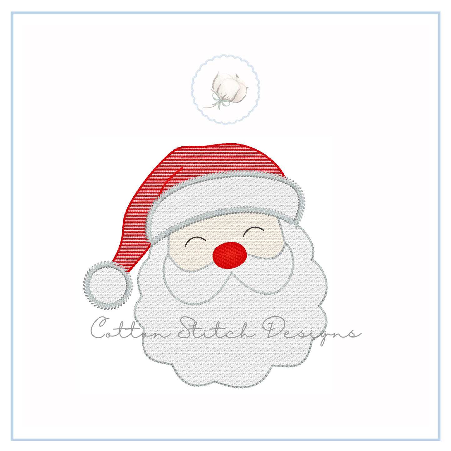 Santa Claus Sketch Embroidery Design