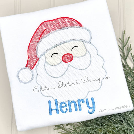 Santa Claus Sketch Embroidery Design