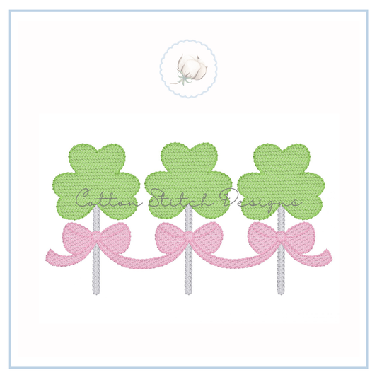 Shamrock Lollipops Embroidery Design