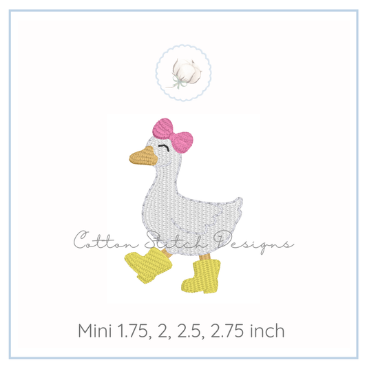 Mini Fill Spring Goose Embroidery Design