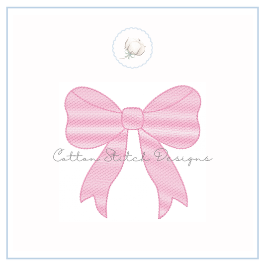 Sweet Bow Embroidery Design