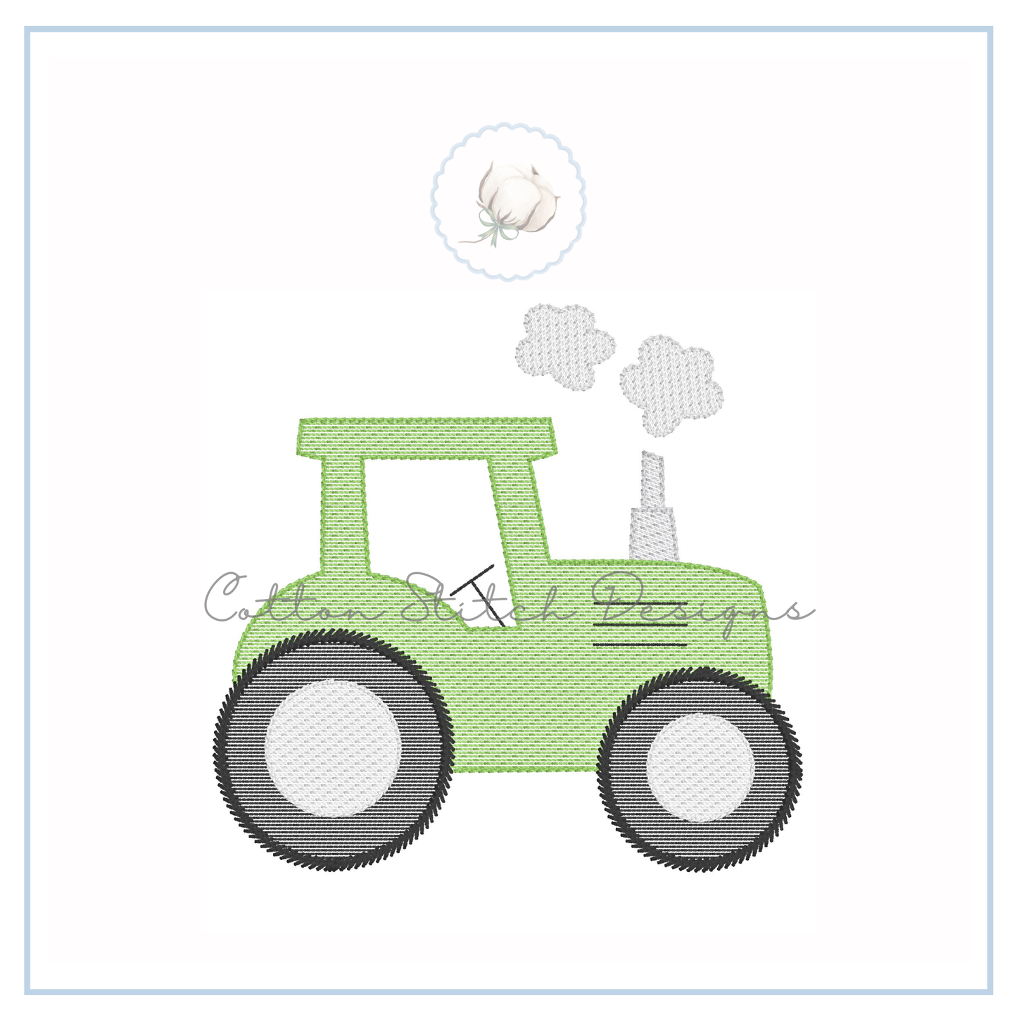 Tractor Embroidery Design