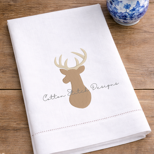 Mini Deer Fill Stitch Embroidery Design
