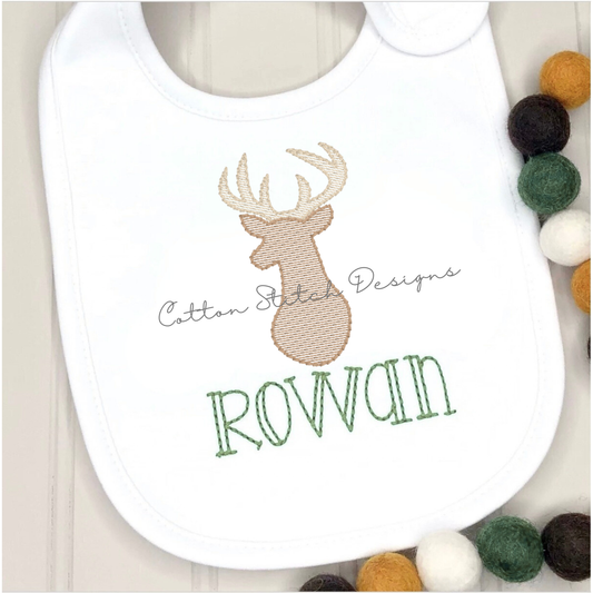 Mini Deer Sketch Embroidery Design