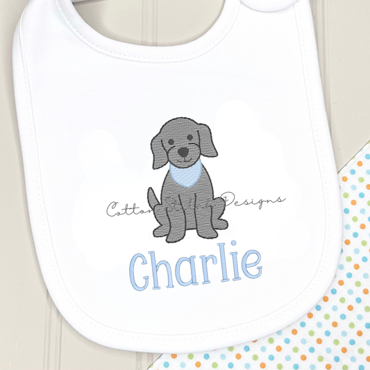 Mini Puppy Sketch Embroidery Design